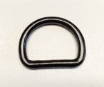 D-Ring, Eisen schwarz lackiert, 35 x 28 x 6 mm